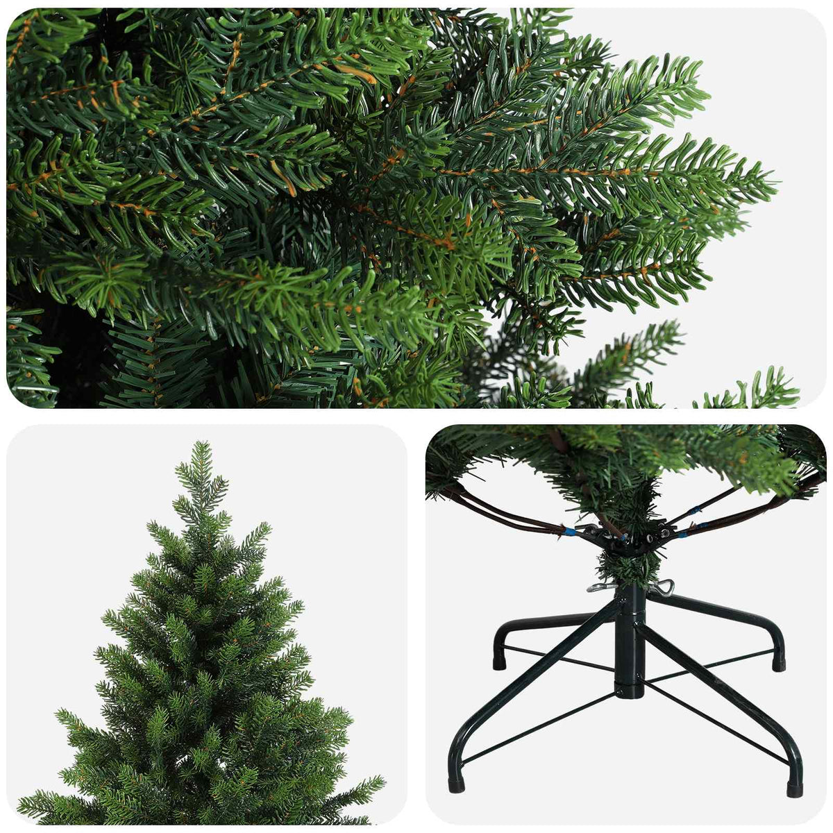 Albero di Natale Artificiale con Rami Pieghevoli 240 cm