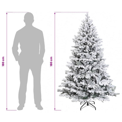 Albero di Natale Artificiale con Rami Pieghevoli 180 cm