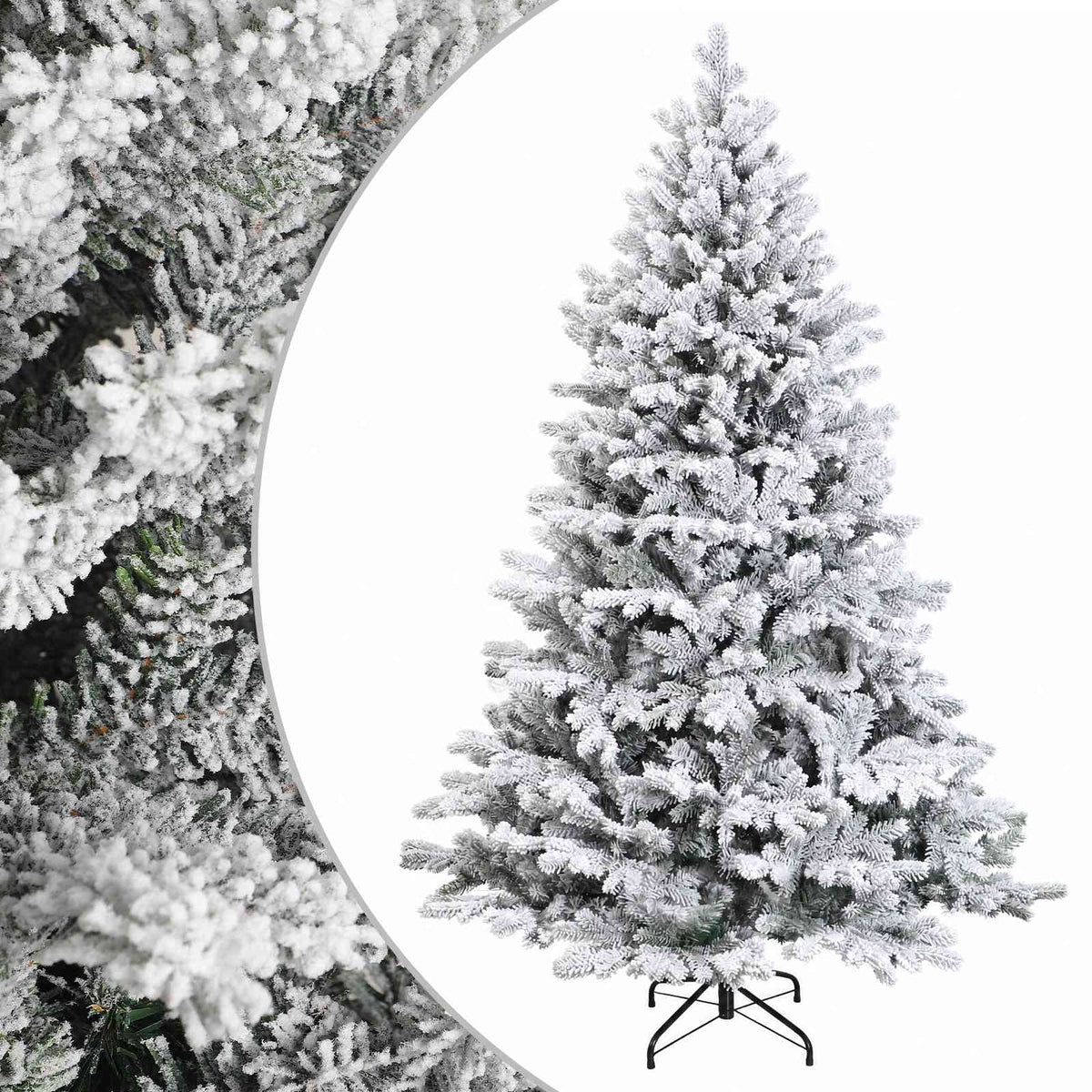Albero di Natale Artificiale con Rami Pieghevoli 210 cm