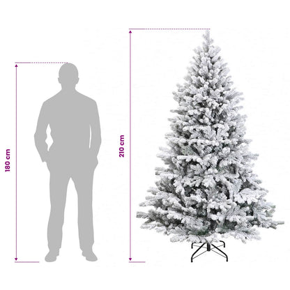 Albero di Natale Artificiale con Rami Pieghevoli 210 cm