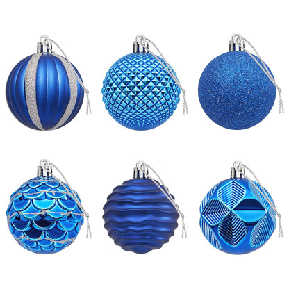 Set di Palline di Natale 36 pz Blu 6 cm Polistirolo | homemem39