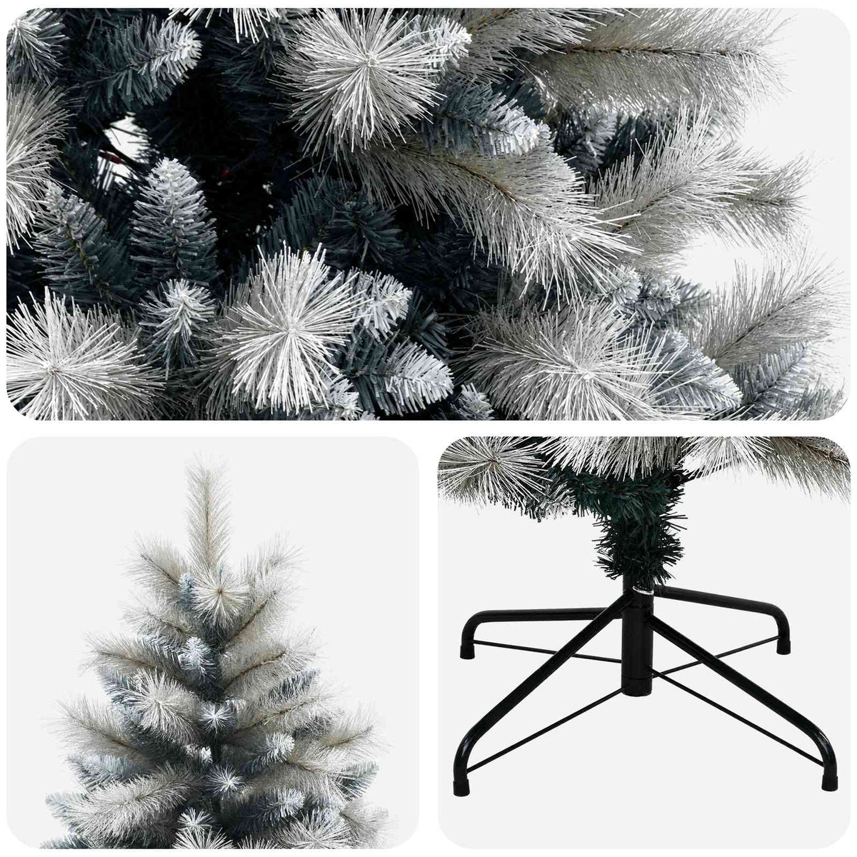Albero di Natale Artificiale con Rami Pieghevoli 180 cm