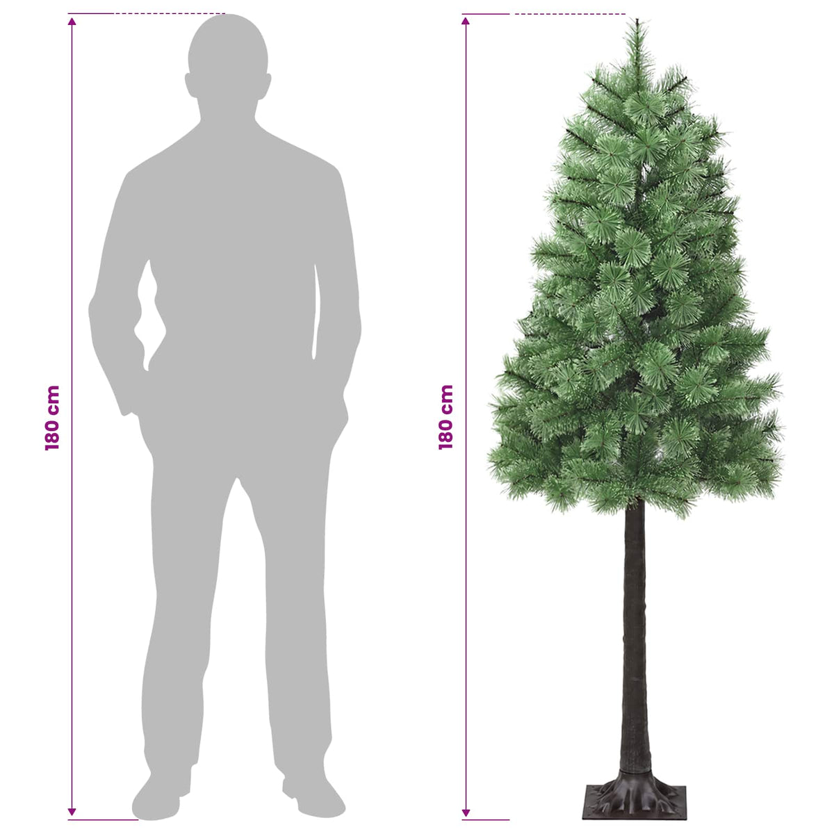 Albero di Natale Artificiale con Rami Pieghevoli 180 cm | homemem39