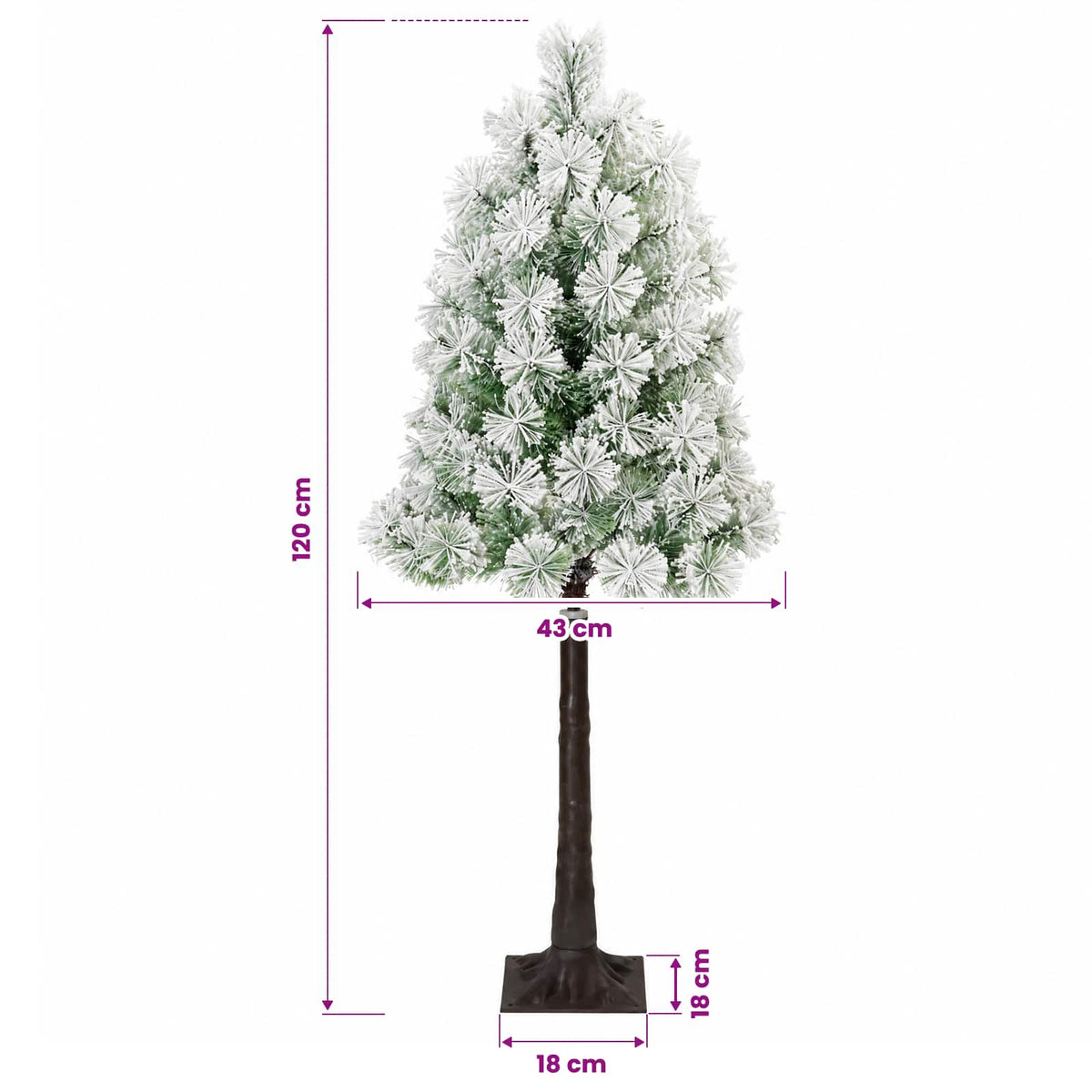 Albero di Natale Artificiale con Rami Pieghevoli 120 cm | homemem39