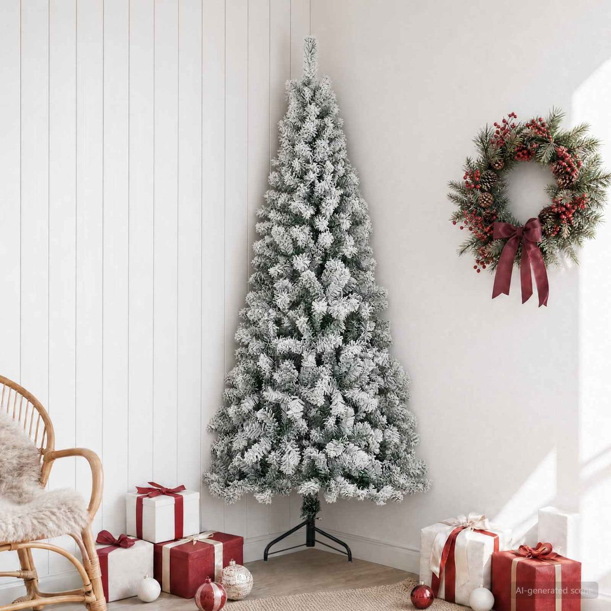 Albero di Natale artificiale 180 cm PVC e Acciaio | homemem39