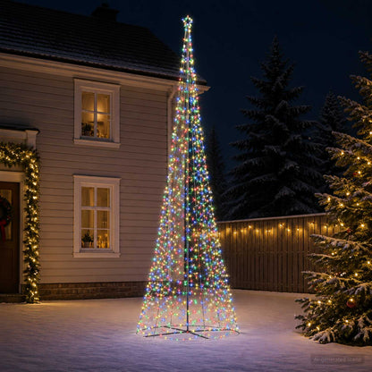 Albero di Natale LED a spirale con base EKENAS 500 cm 868 LED