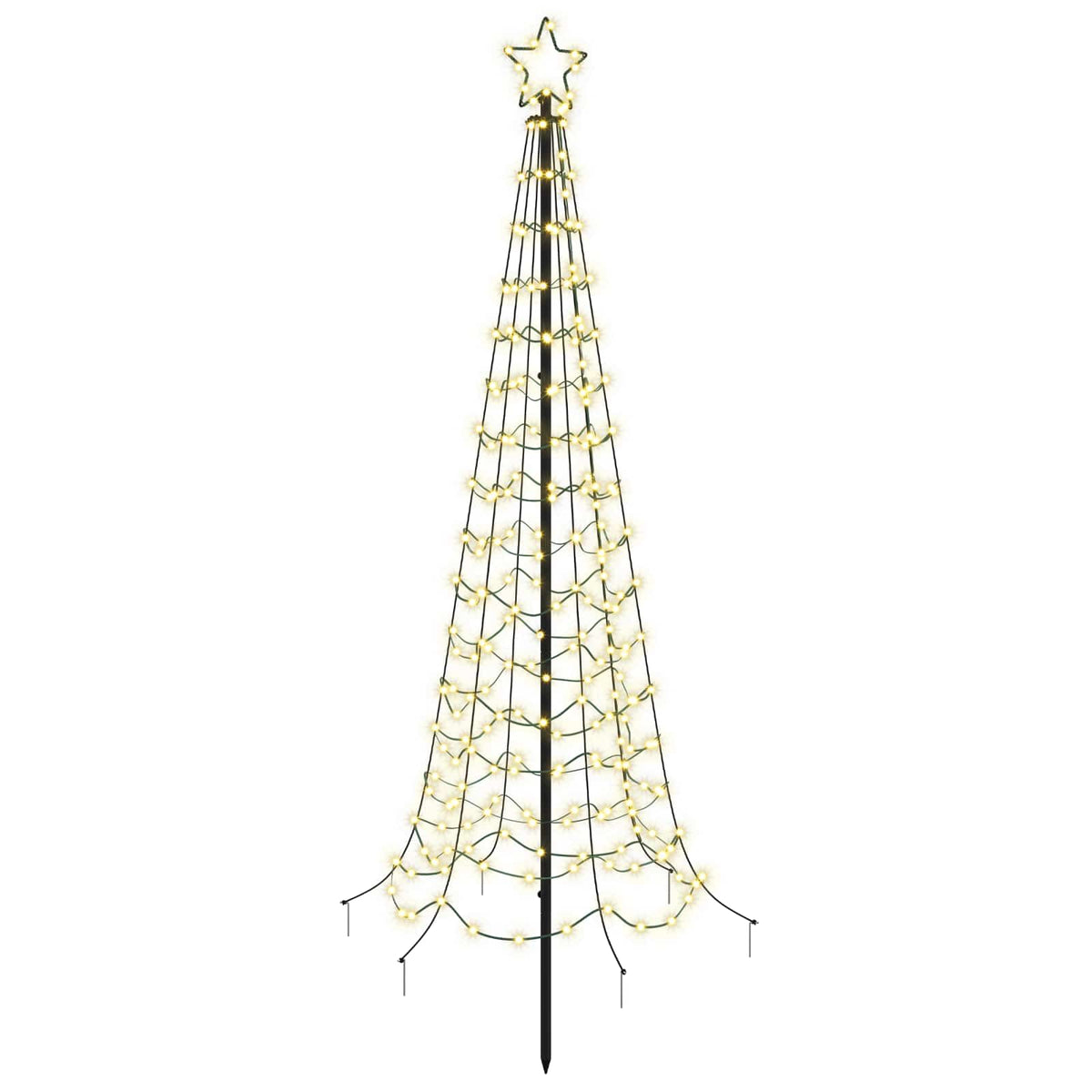 Albero di Natale a spirale LED con picchetto EKENAS 180 cm | homemem39