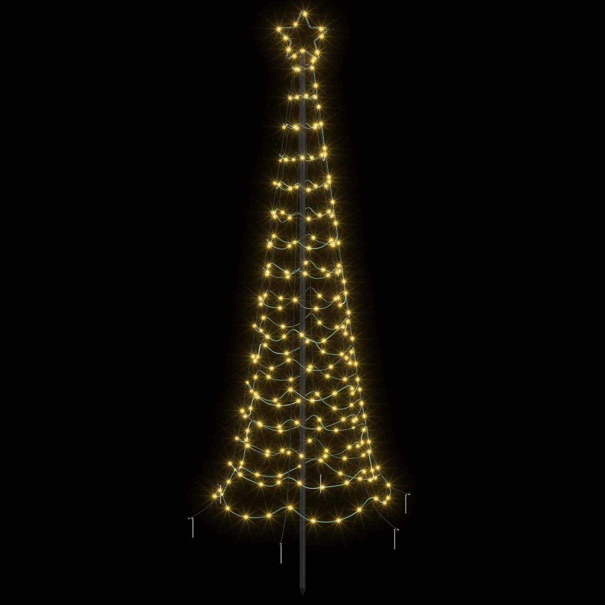 Albero di Natale a spirale LED con picchetto EKENAS 180 cm | homemem39