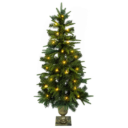 Albero di Natale Mini 120 cm 100 LED Bianco caldo PVC e PE