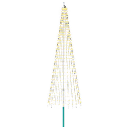 Luci per albero di Natale con picchetti e asta per bandiera | homemem39
