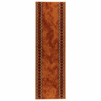 Tappeto Runner FLORNES Tessuto Arancione PP 7 mm | homemem39