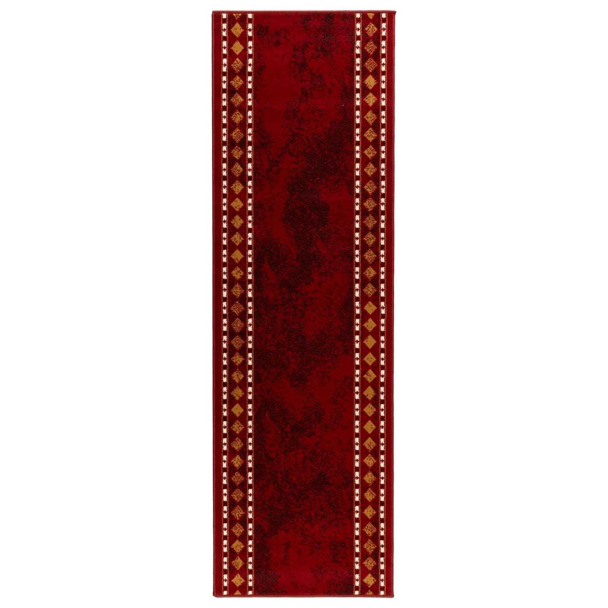 Tappeto Runner FLORNES Tessuto Rosso PP 7 mm | homemem39