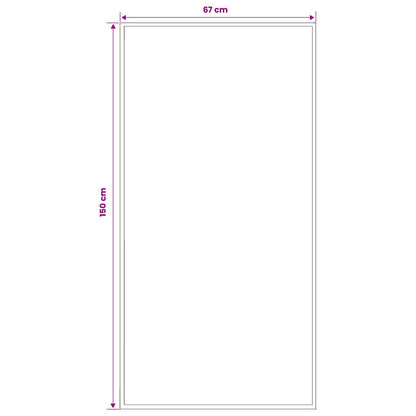 Tappeto Runner FLORNES Tessuto Blu PP 7 mm
