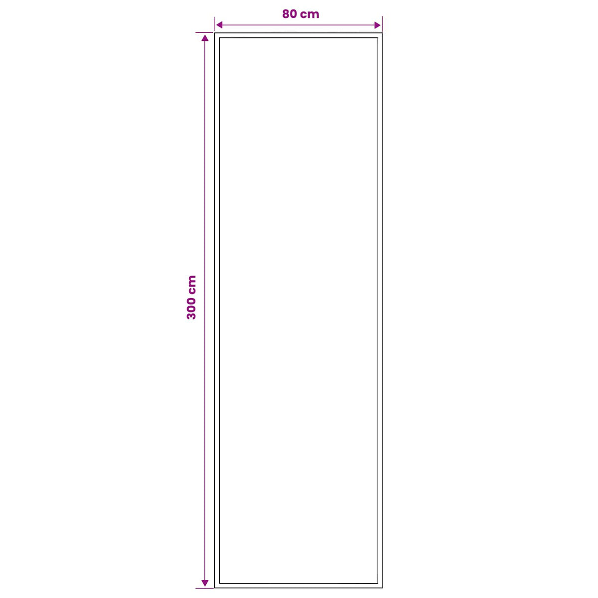 Tappeto Runner FLORNES Tessuto Blu PP 7 mm | homemem39