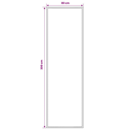 Tappeto Runner FLORNES Tessuto Blu PP 7 mm | homemem39