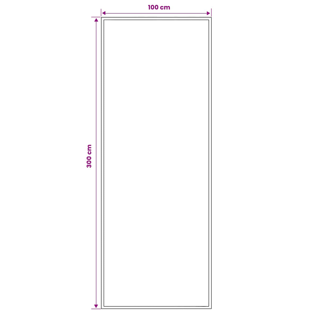 Tappeto Runner FLORNES Tessuto Blu PP 7 mm | homemem39