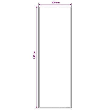 Tappeto Runner FLORNES Tessuto Blu PP 7 mm