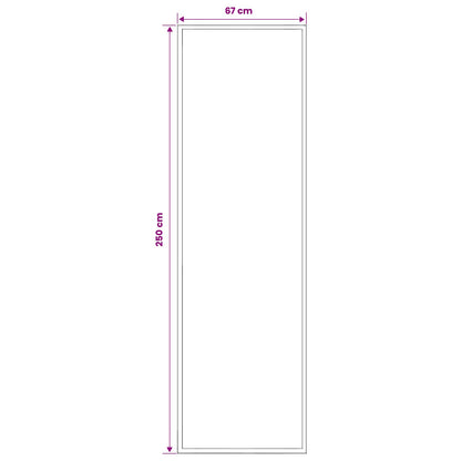 Tappeto Runner FLORNES Tessuto Grigio PP 7 mm