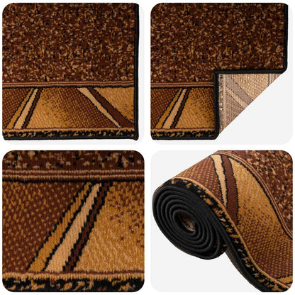 Tappeto Runner FLORNES Tessuto Marrone PP 7 mm