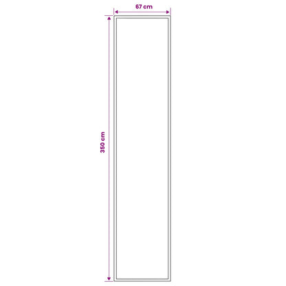 Tappeto Runner FLORNES Tessuto Tortora PP 7 mm | homemem39