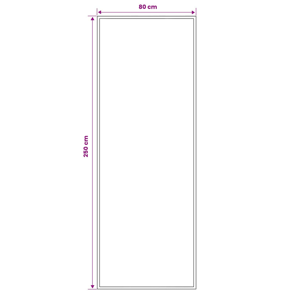 Tappeto Runner FLORNES Tessuto Nero PP 7 mm | homemem39