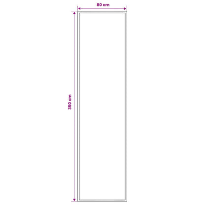 Tappeto Runner FLORNES Tessuto Nero PP 7 mm | homemem39