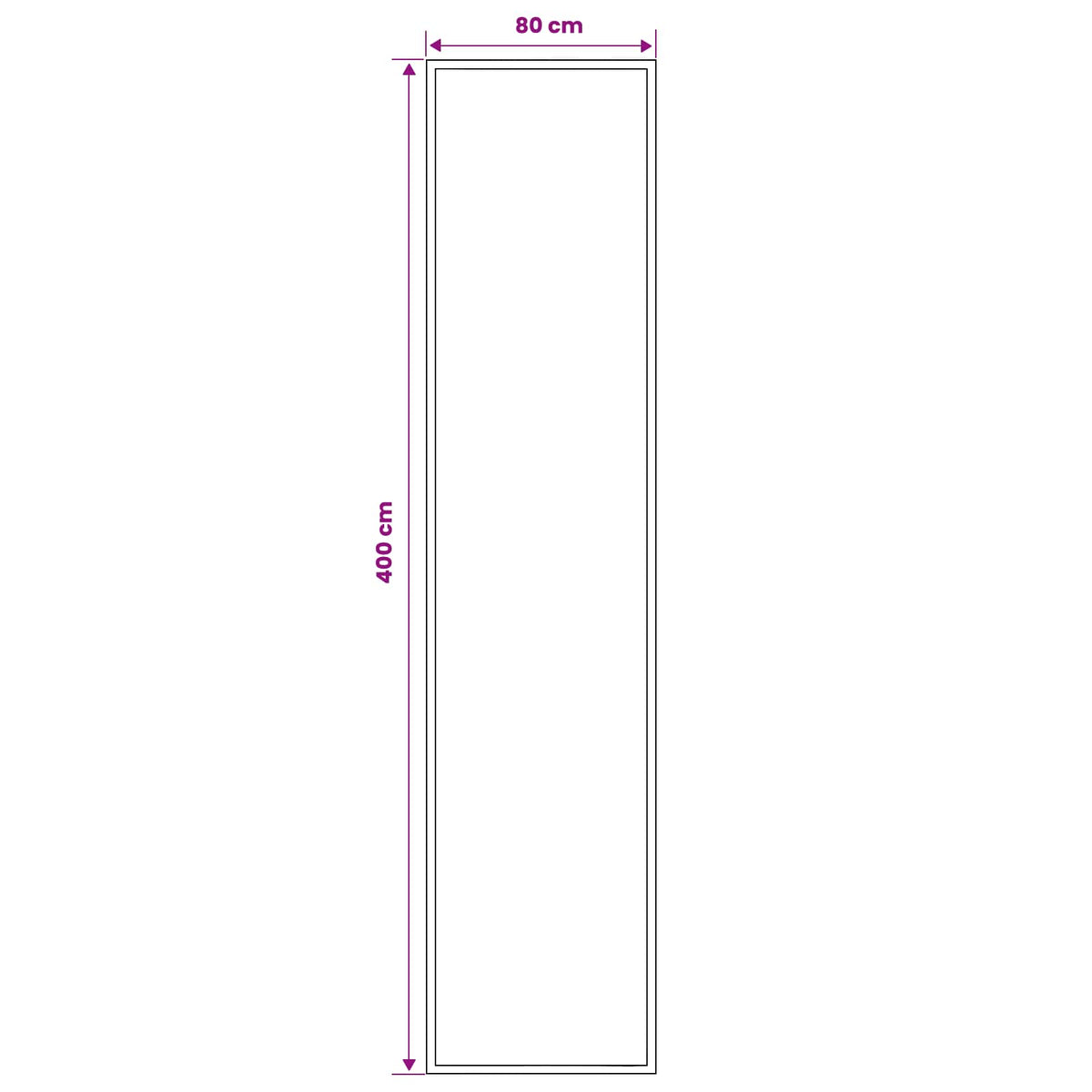 Tappeto Runner FLORNES Tessuto Nero PP 7 mm | homemem39