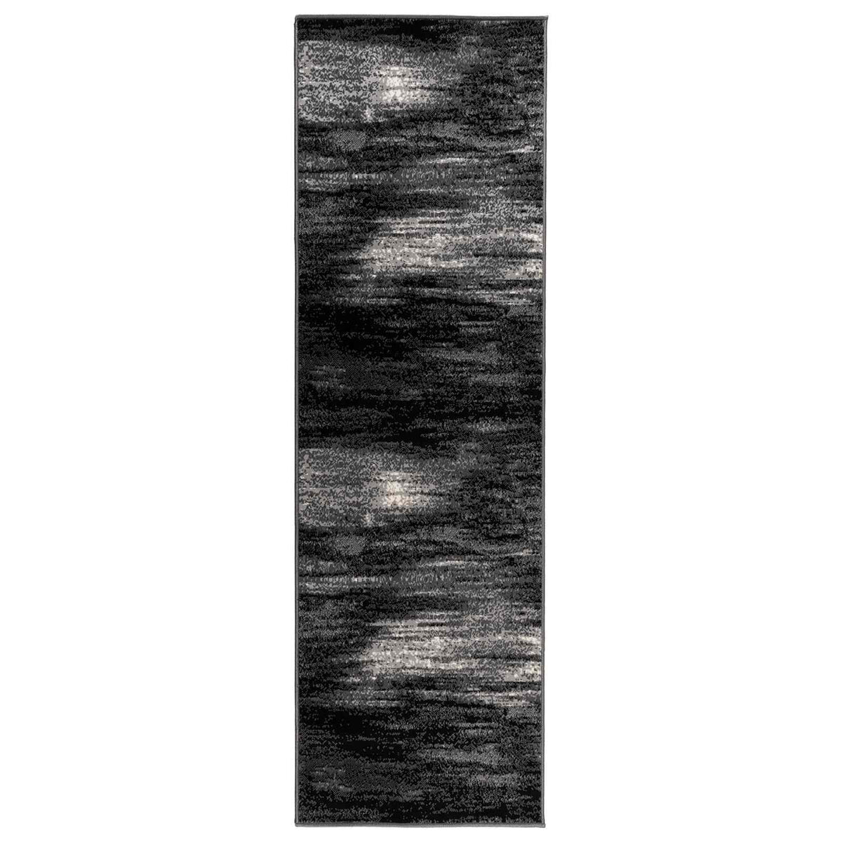 Tappeto Runner FLORNES Tessuto Nero PP 7 mm | homemem39