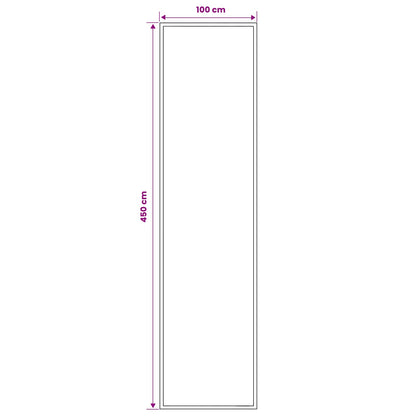 Tappeto Runner FLORNES Tessuto Ecrù PP 7 mm