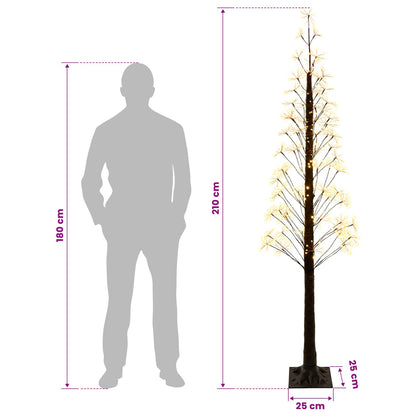 Albero di Natale Starburst Marrone 25 x 25 x 210 cm Plastica