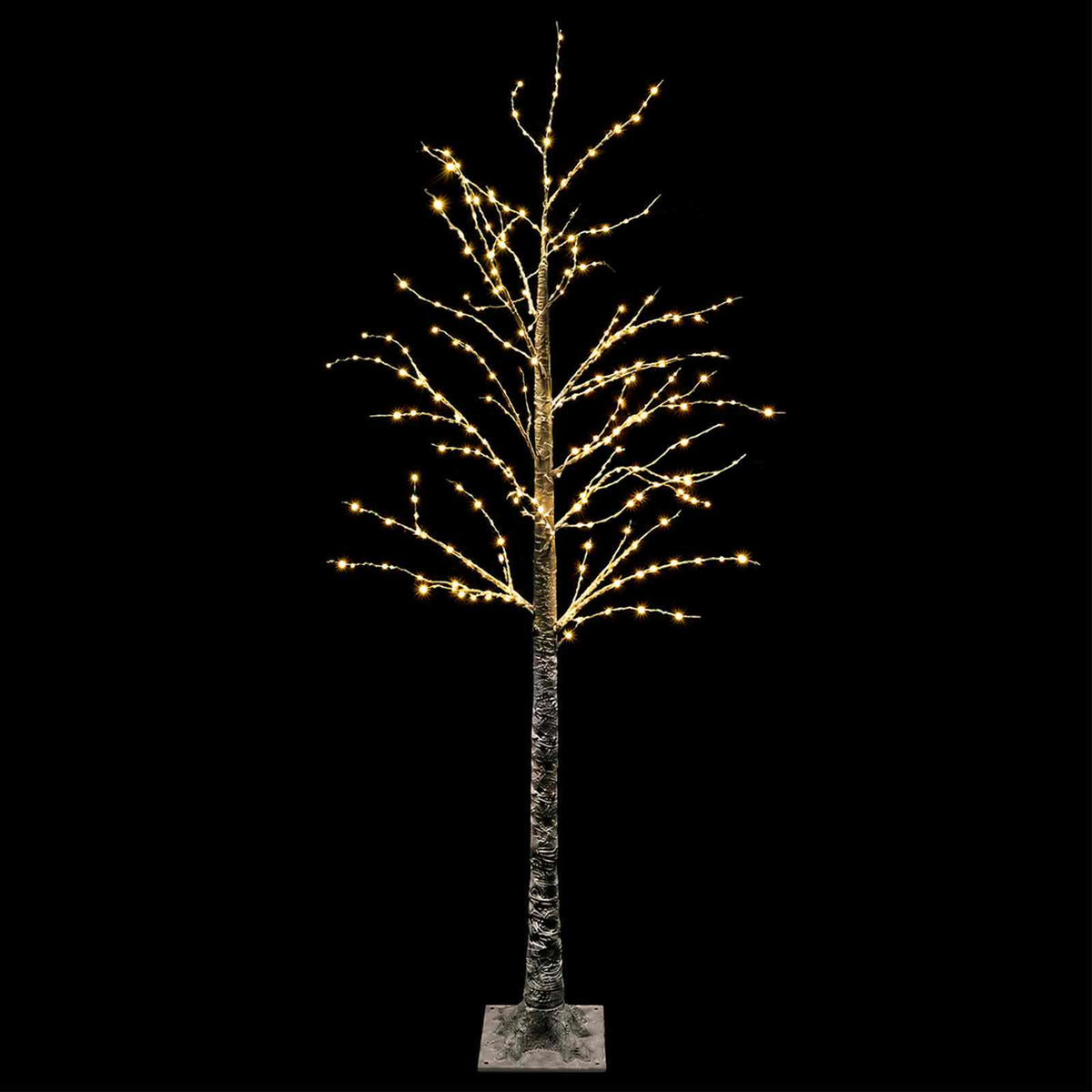 Albero di Natale LED innevato Marrone 22 x 22 x 180 cm Plastica | homemem39