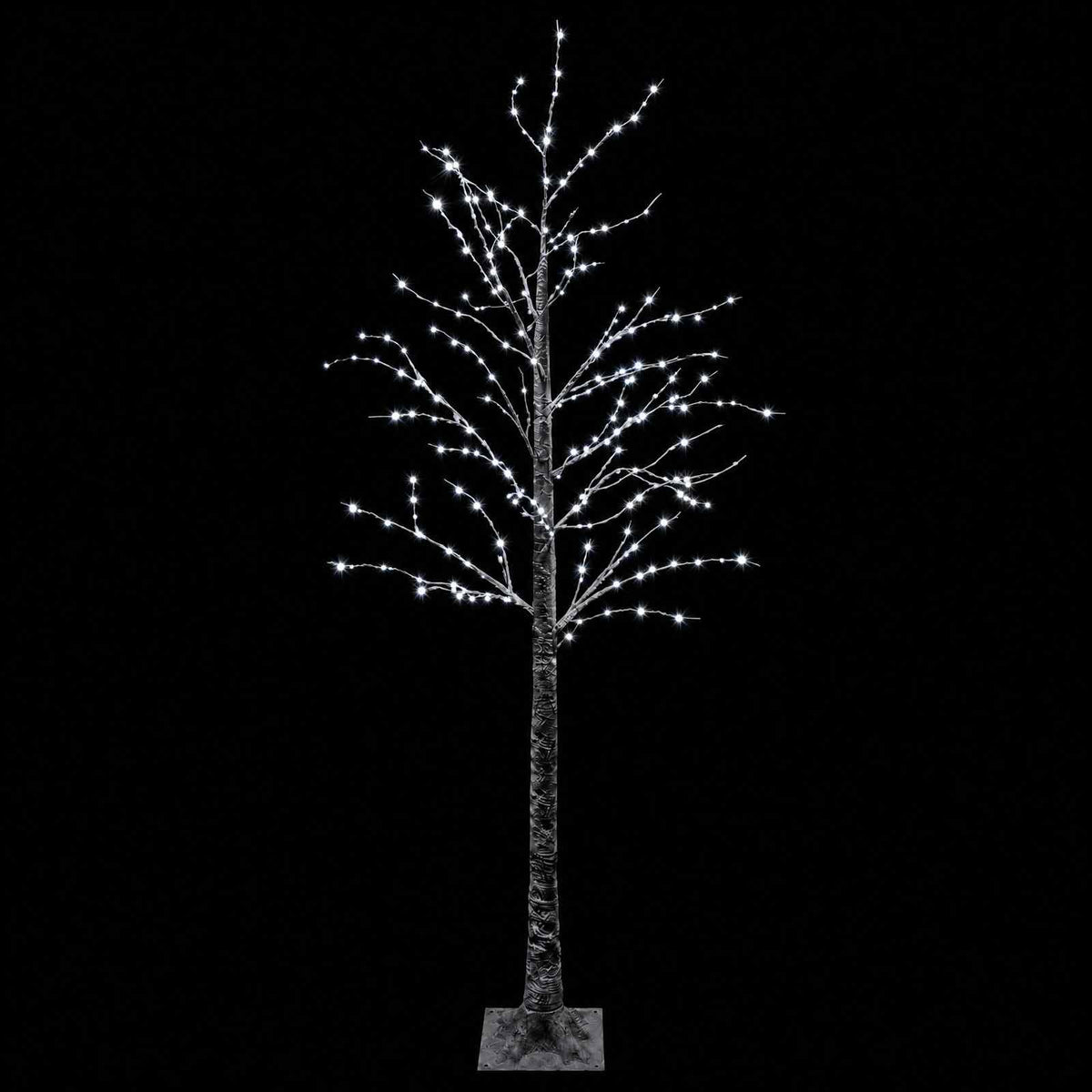 Albero di Natale LED innevato Marrone 22 x 22 x 180 cm Plastica
