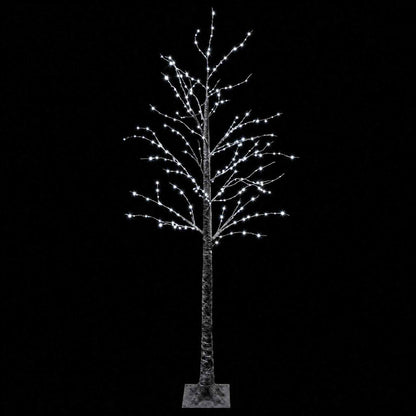 Albero di Natale LED innevato Marrone 22 x 22 x 180 cm Plastica