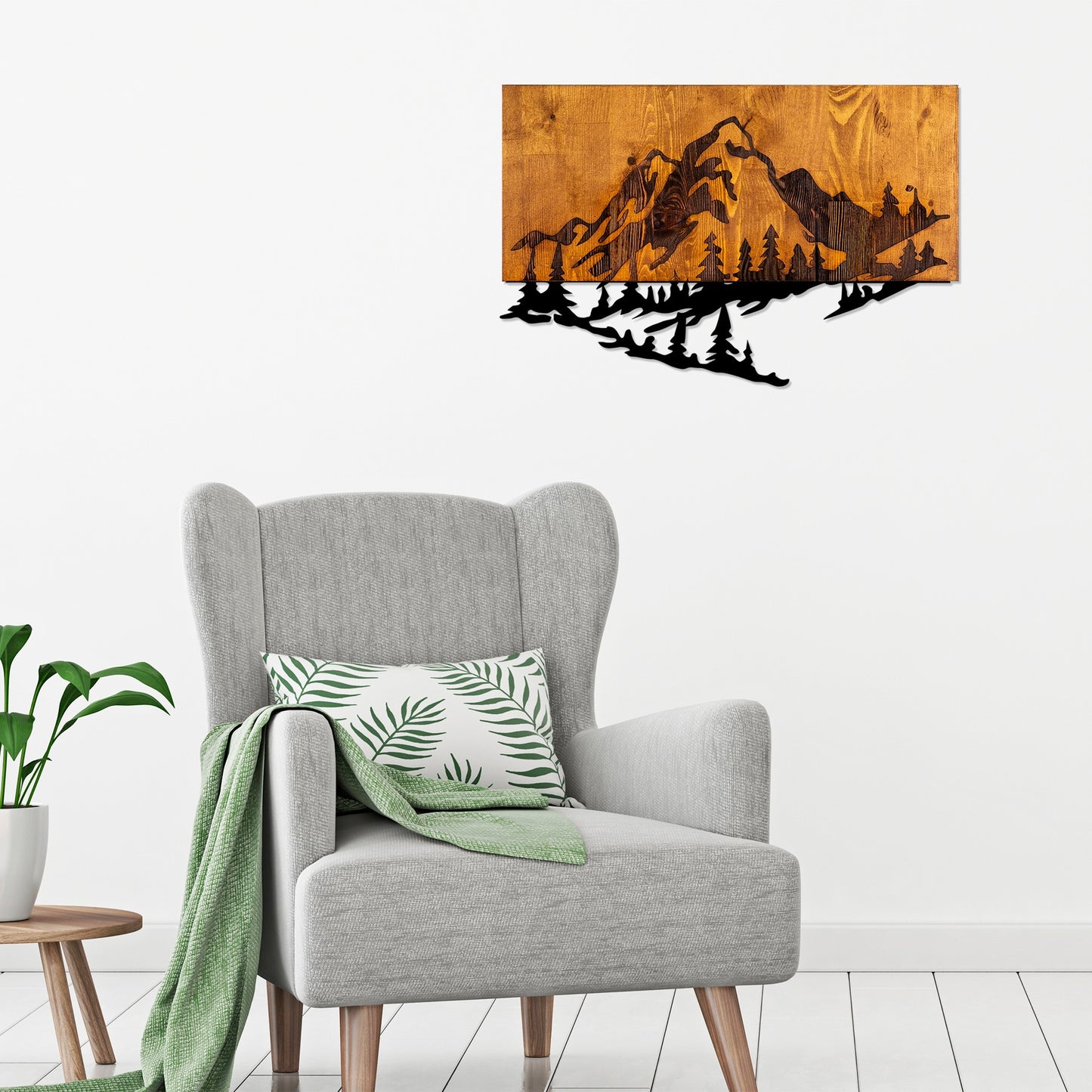 Accessorio Murale Decorativo in Legno