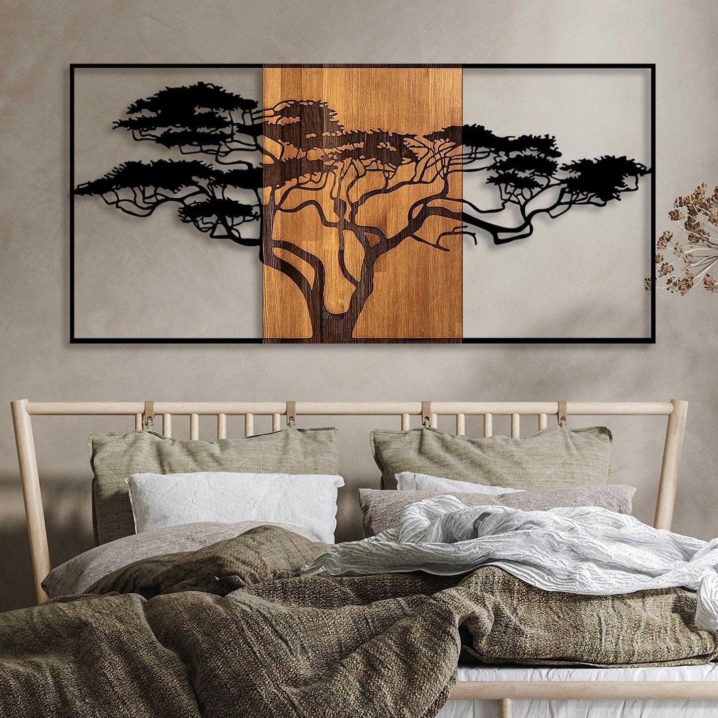 Accessorio Murale Decorativo in Legno