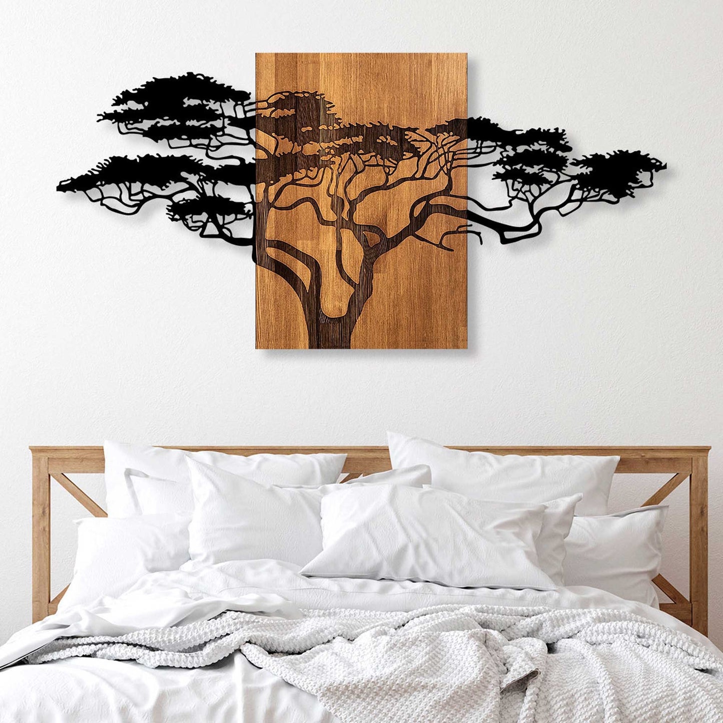 Accessorio Murale Decorativo in Legno