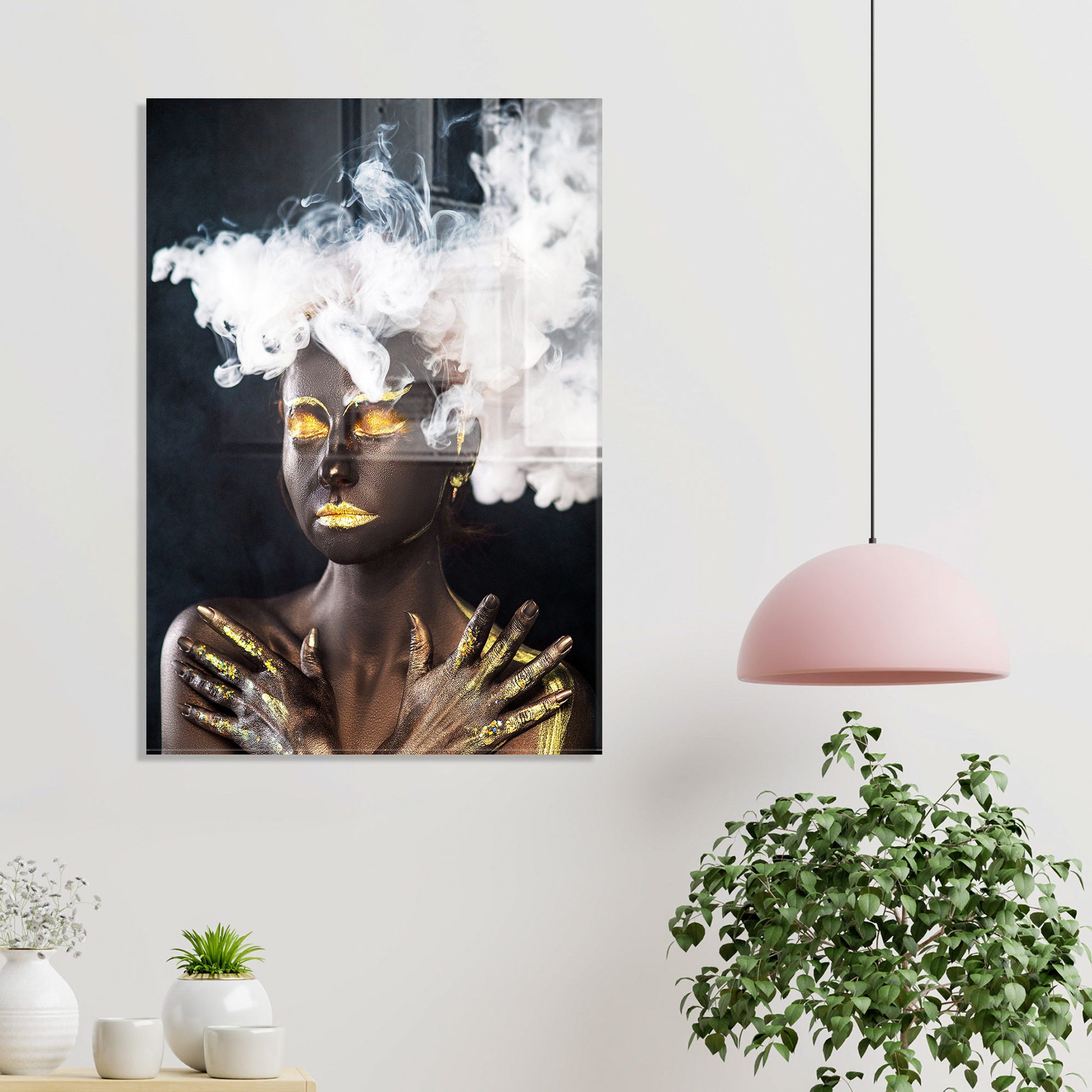 Decorative Tempered Glass Painting | homemem39