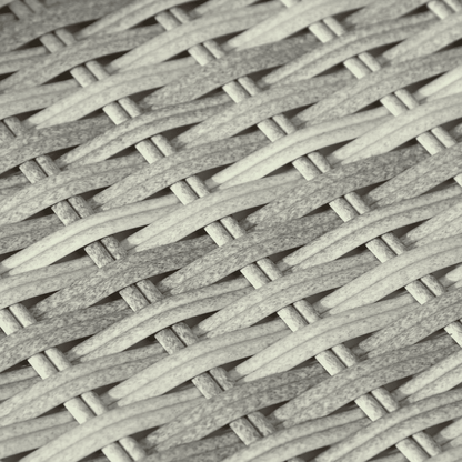 Set Divano da Giardino 6pz con Cuscini Grigio Chiaro Polyrattan