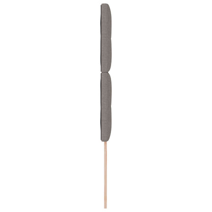 Testiera vidaXL Imbottita con Bottoni Tortora 90 cm in Tessuto