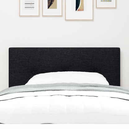 Testata letto LED vidaXL trapuntata nera 100 cm in tessuto