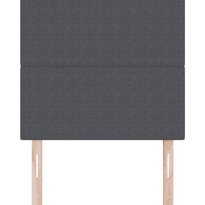 Testiera vidaXL Design Semplice Grigio Scuro 90 cm in Tessuto Corduroy