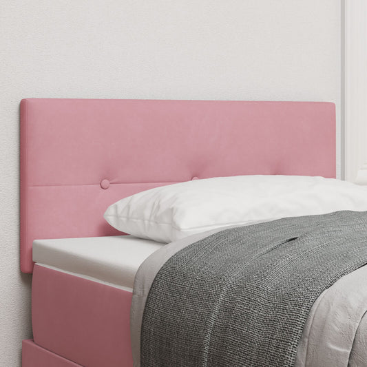 Testiera LED vidaXL Button Tufted Rosa 100 cm Velluto