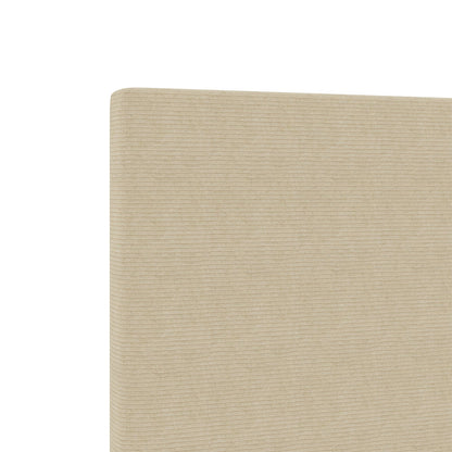 Testiera Design Semplice Verde Chiaro Grigio 140 cm Tessuto in Corduroy