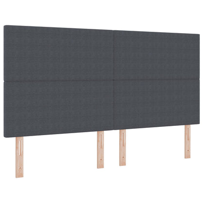 testiera vidaXL design semplice grigio scuro 180 cm in tessuto corduroy