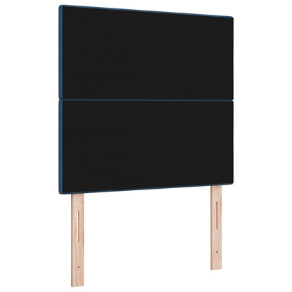 Testiera vidaXL Imbottita con Bottoni Blu 80 cm in Tessuto
