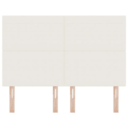 Testiera vidaXL semplice crema 140cm in velluto