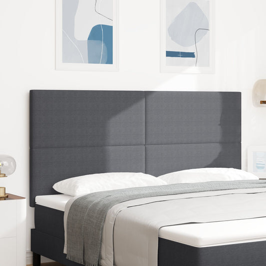 testiera vidaXL design semplice grigio scuro 180 cm in tessuto corduroy