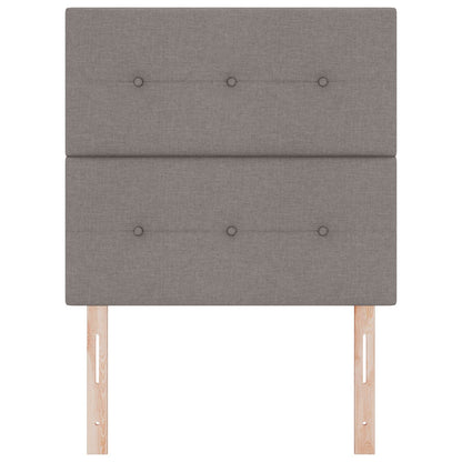 Testiera vidaXL Button Tufted Tortora 100 cm in Tessuto