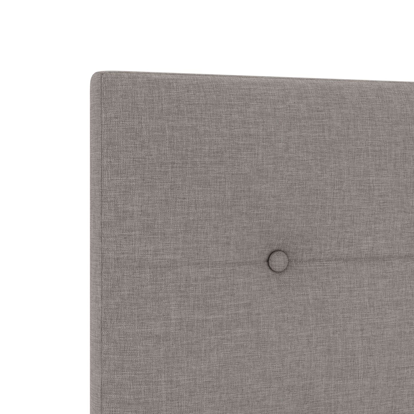 Testiera vidaXL Button Tufted Tortora 100 cm in Tessuto