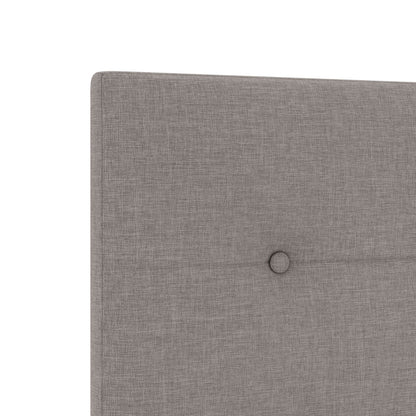Testiera vidaXL Button Tufted Tortora 100 cm in Tessuto